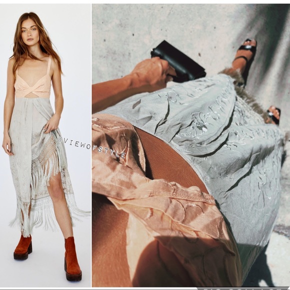 Free People LOVE ME NOT embroidered midi dress - Picture 7 of 14